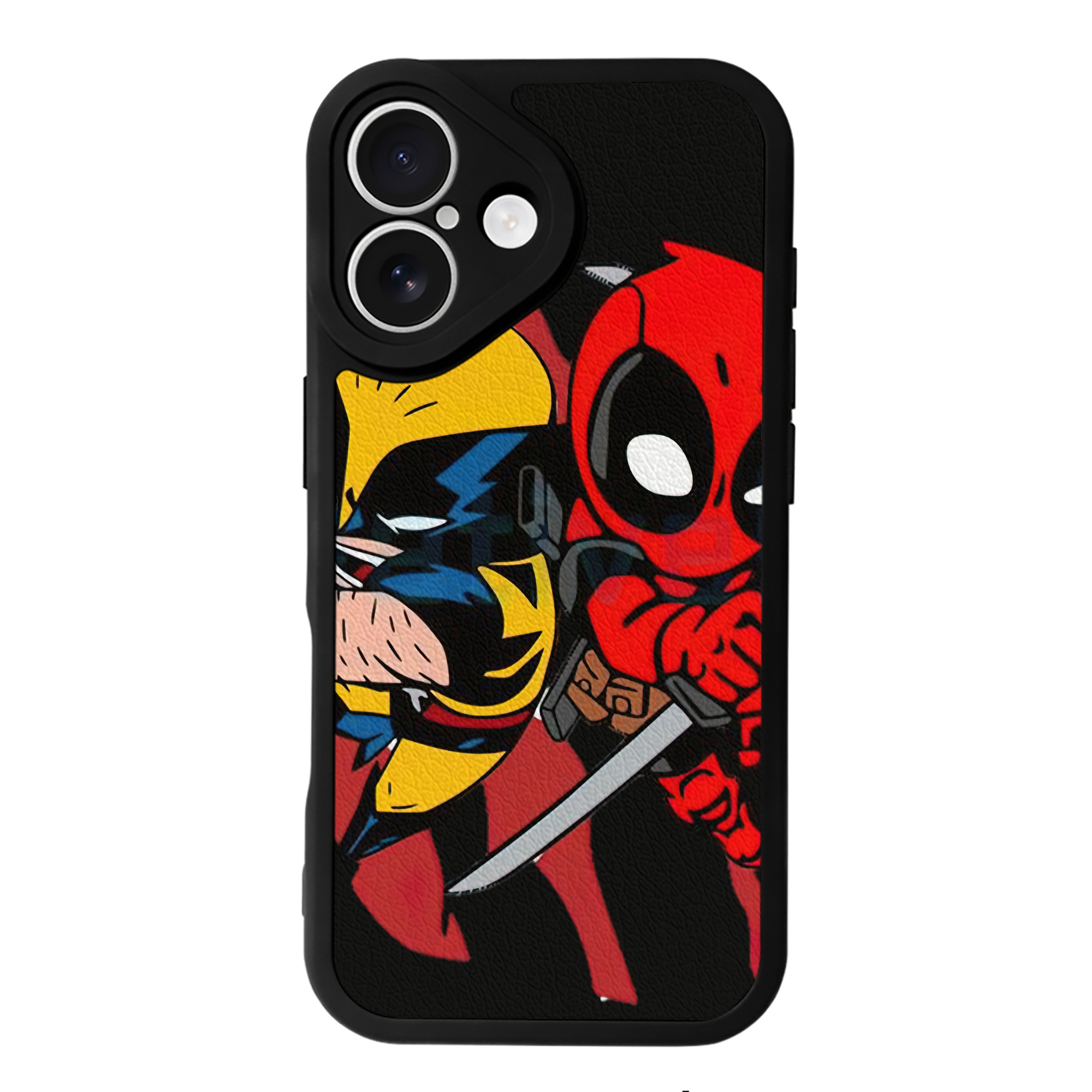 （画像用） Deadpool デッドプール 【iPhone 16シリーズ対応】シリコンスマホケース（レザー調） 材質：シリコン